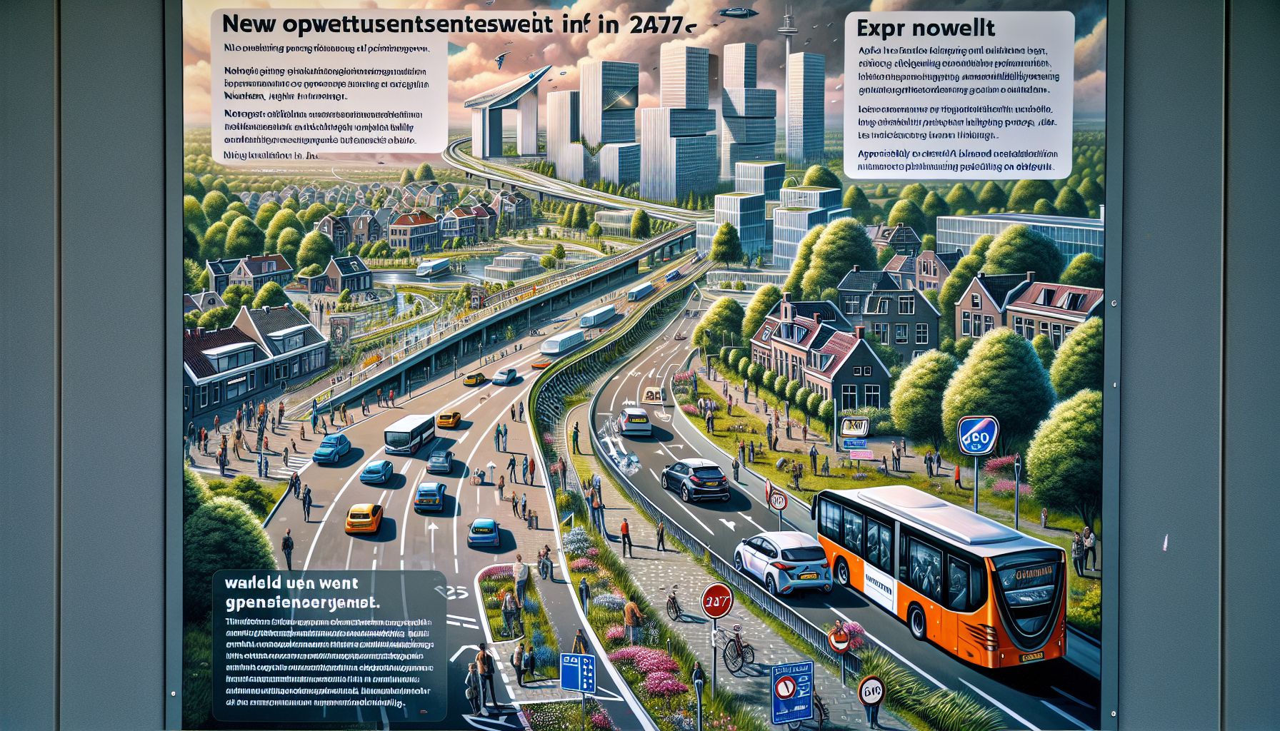 Opwettenseweg sluit: nieuwe verkeersroutes en geluidswal plannen