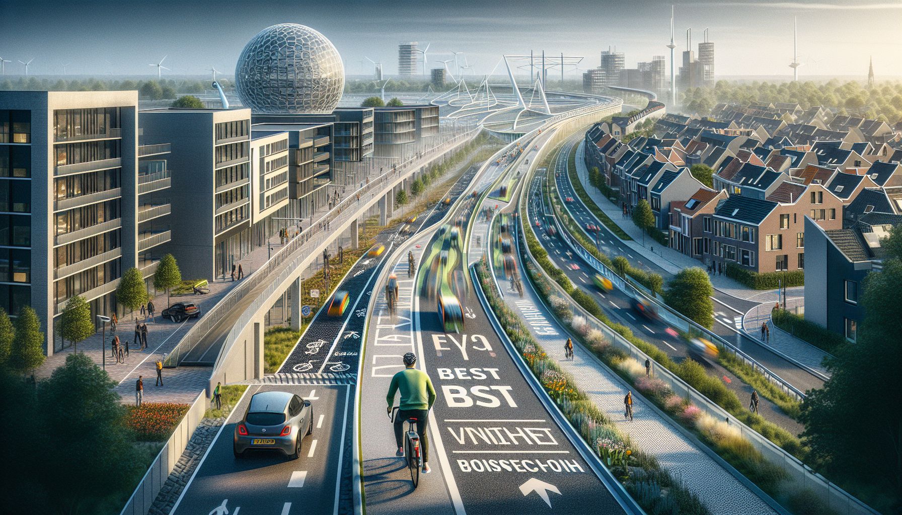 Aanleg nieuwe snelle fietsroutes van Best naar Eindhoven begonnen