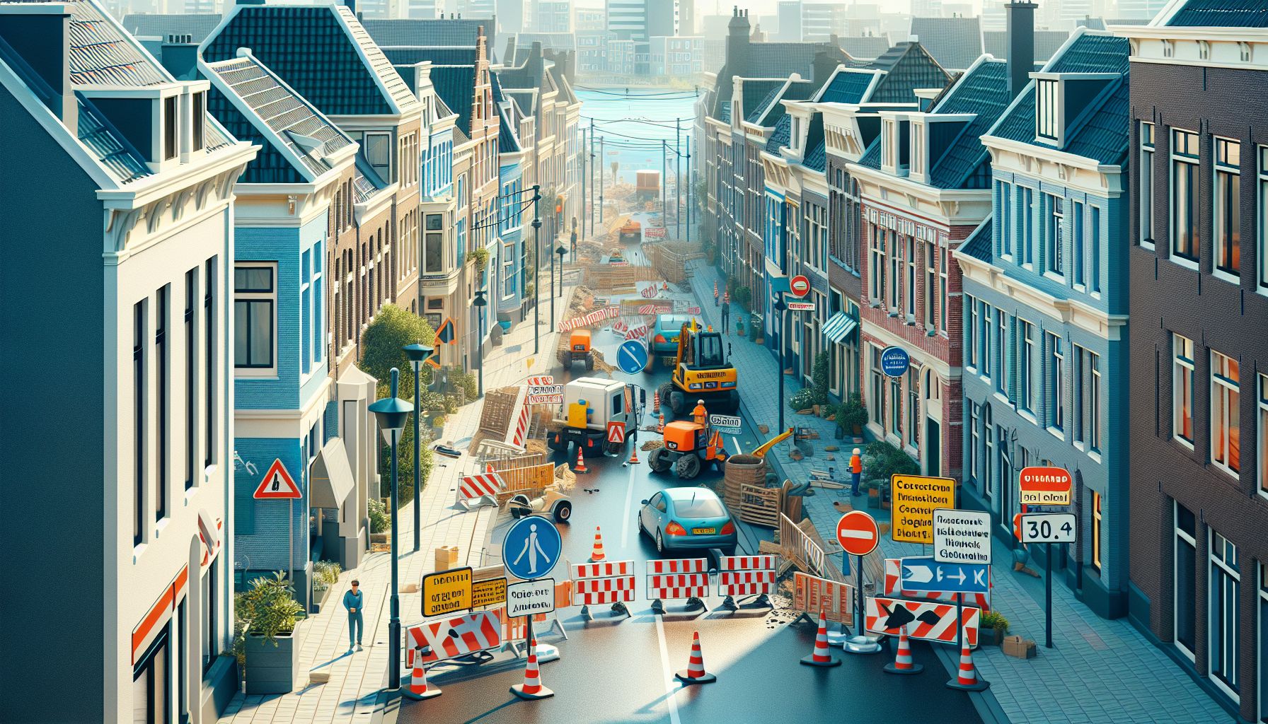 Reigerstraat in Geldrop afgesloten voor verkeersveiligheid