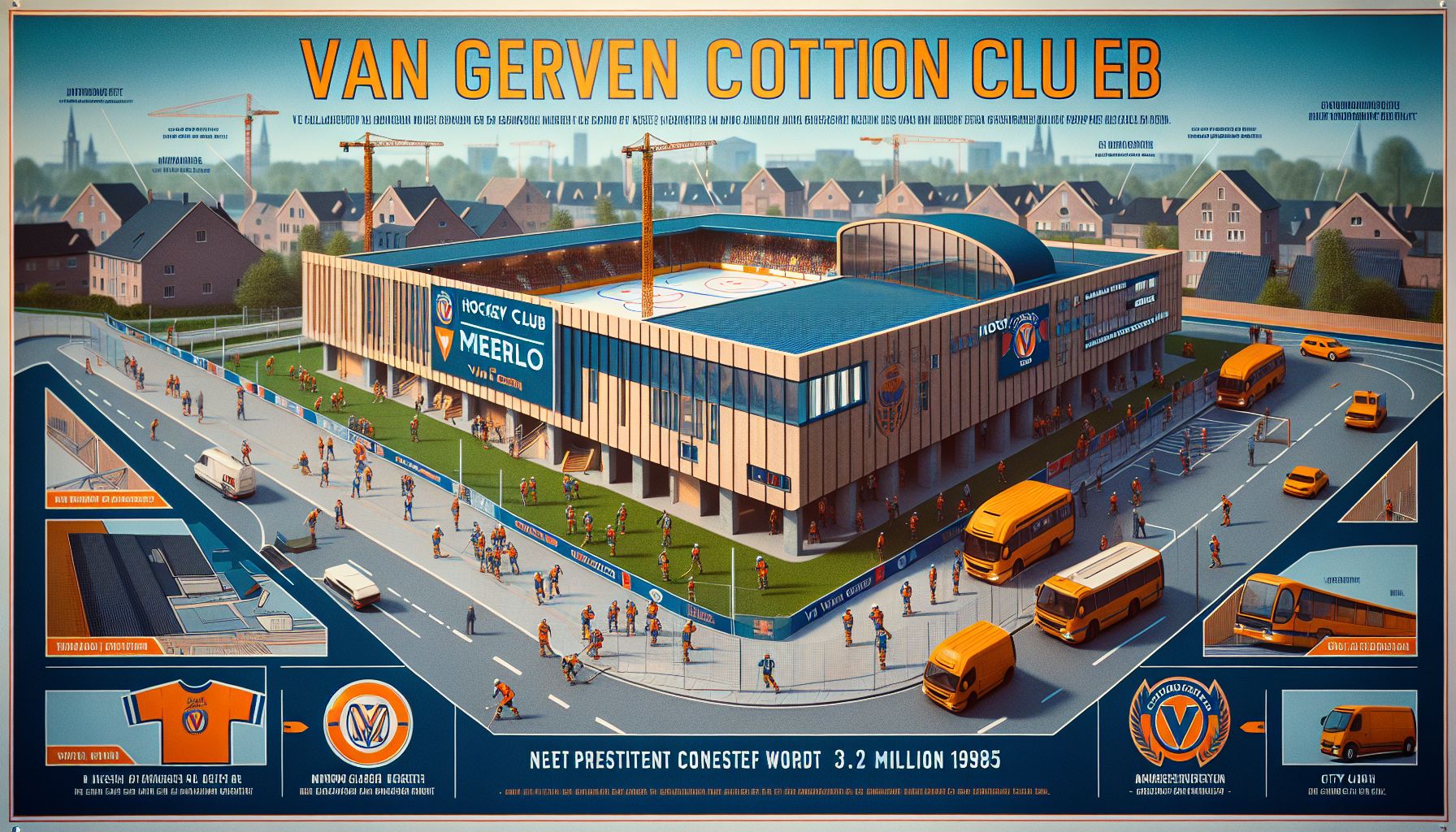 Bouwbedrijf Van Gerven start bouw hockeyclubhuis Mierlo