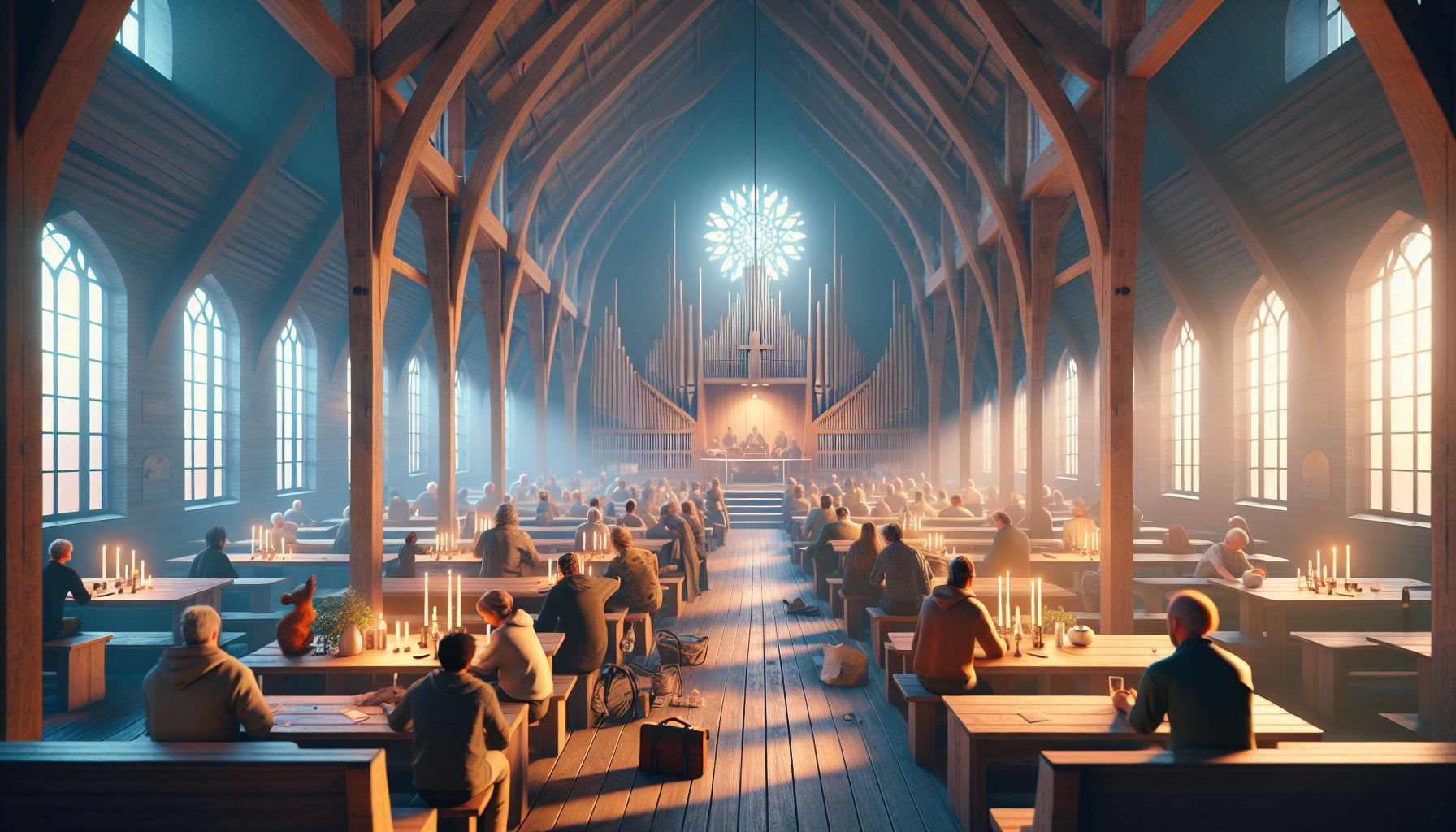 Bezoekers Vinden Rust bij Taizé Vesper in Van Goghkerkje