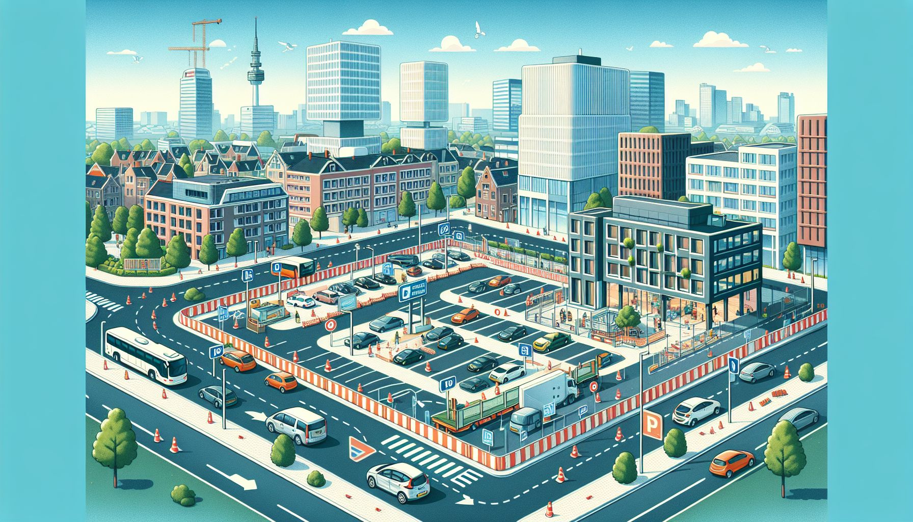 Renovatie parkeerplaats Vijfkamplaan beïnvloedt parkeren in Eindhoven