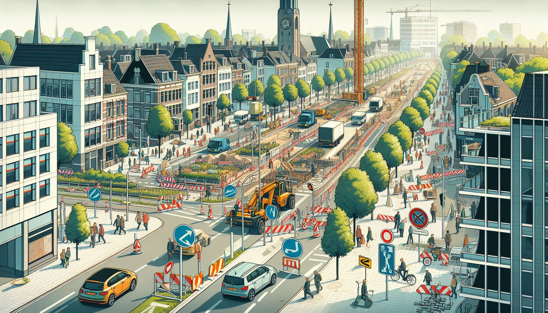 Werkzaamheden Heikantstraat en Traverse Noord volop van start