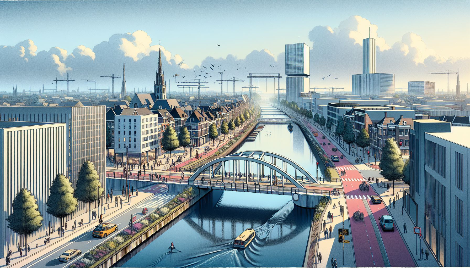 Nieuwe brug over Dommel verbetert toegang tot High Tech Campus