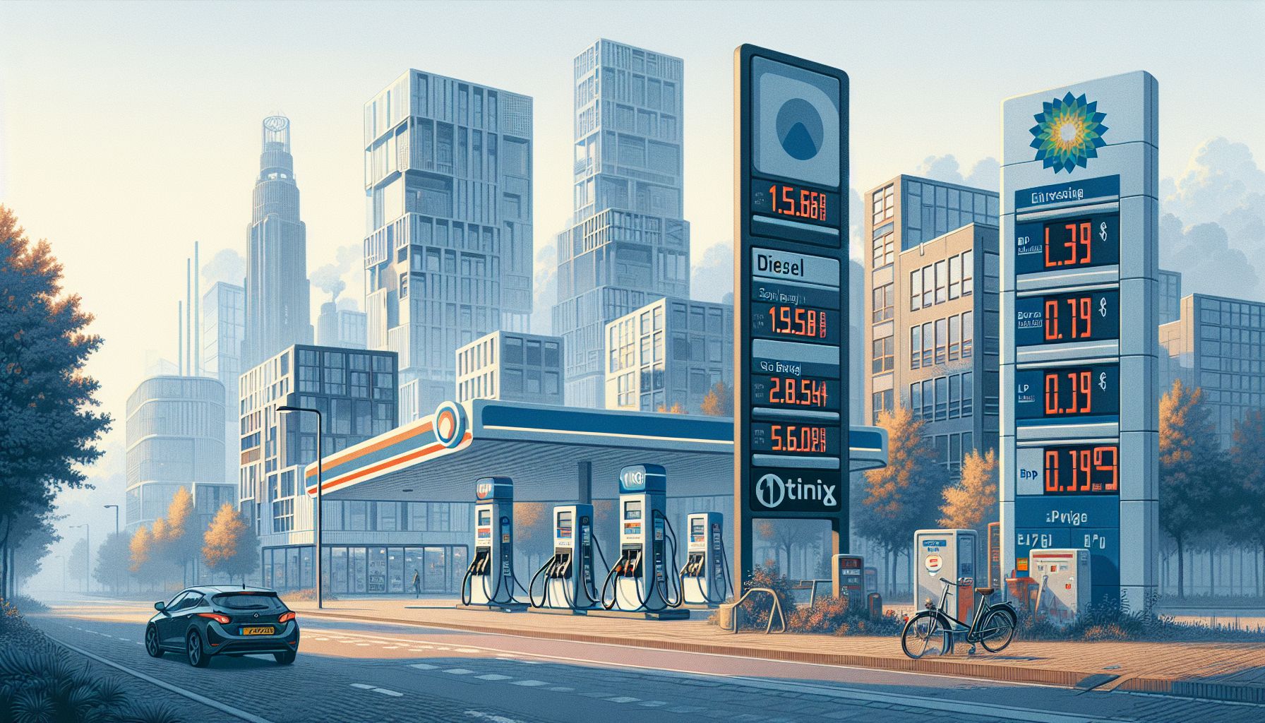 Brandstofprijzen dalen in Son en Breugel: tank goedkoop