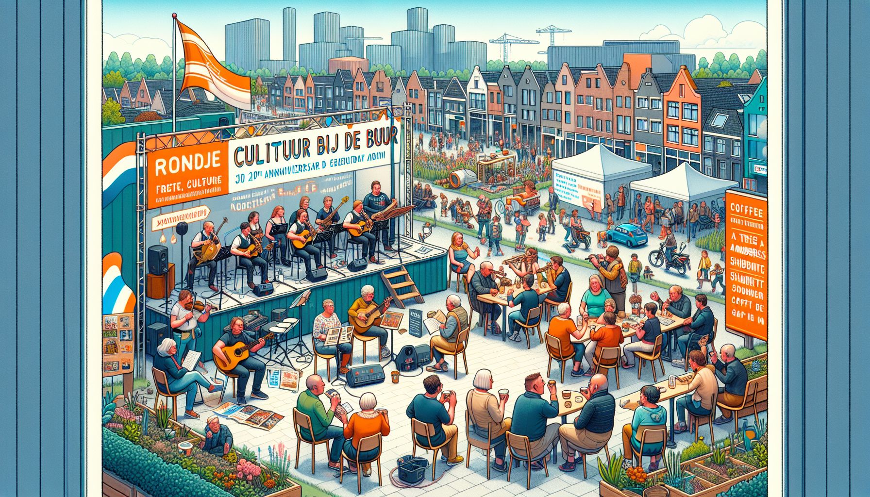 Gratis Cultuurfestival Rondje bij de Buur in Nuenen trekt publiek