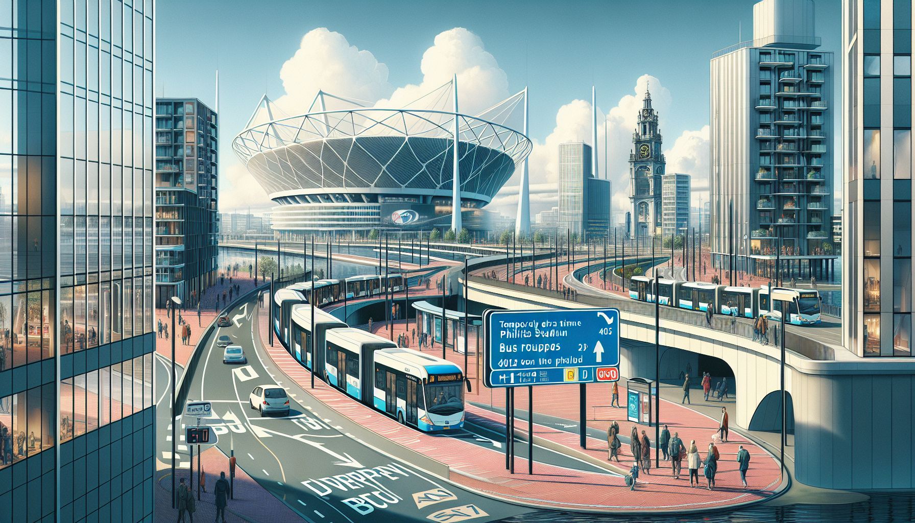 Omleiding Buslijnen Rond PSV-Stadion, Extra Reistijd Verwacht