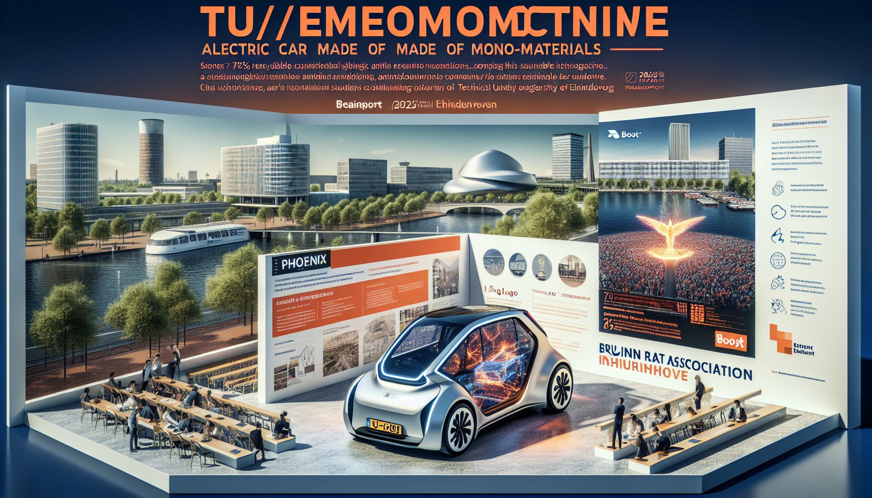 TU/e presenteert Phoenix: Elektrische auto van mono-materialen