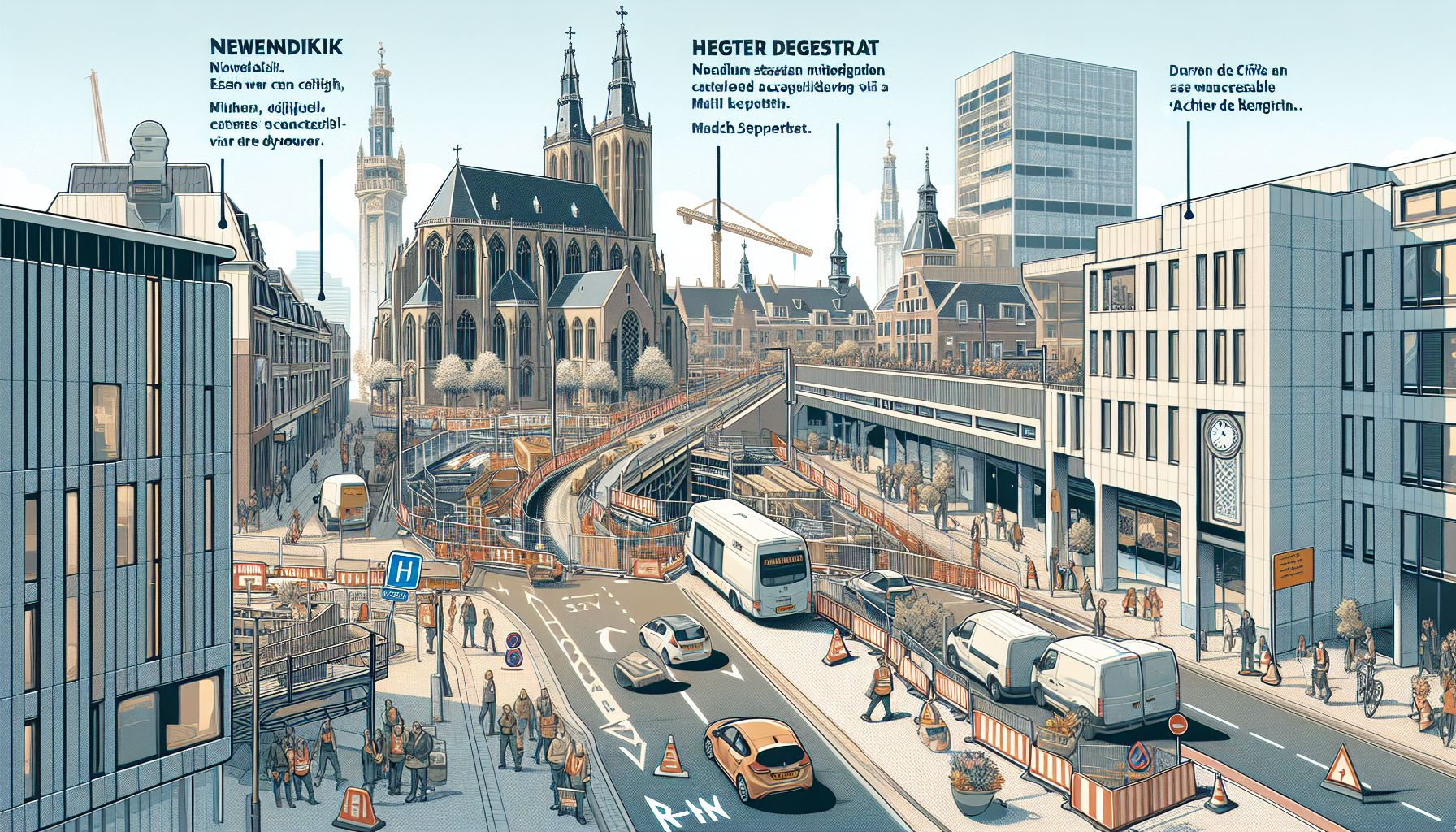 Herinrichting Geldrop: Verkeerssituatie Centrum Tijdelijk Anders