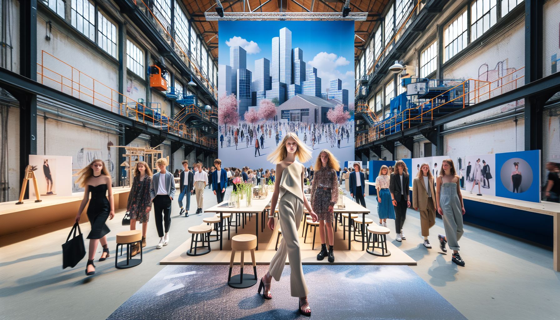 Jonge Modeontwerpers Presenteer Creaties Tijdens Dutch Design Week