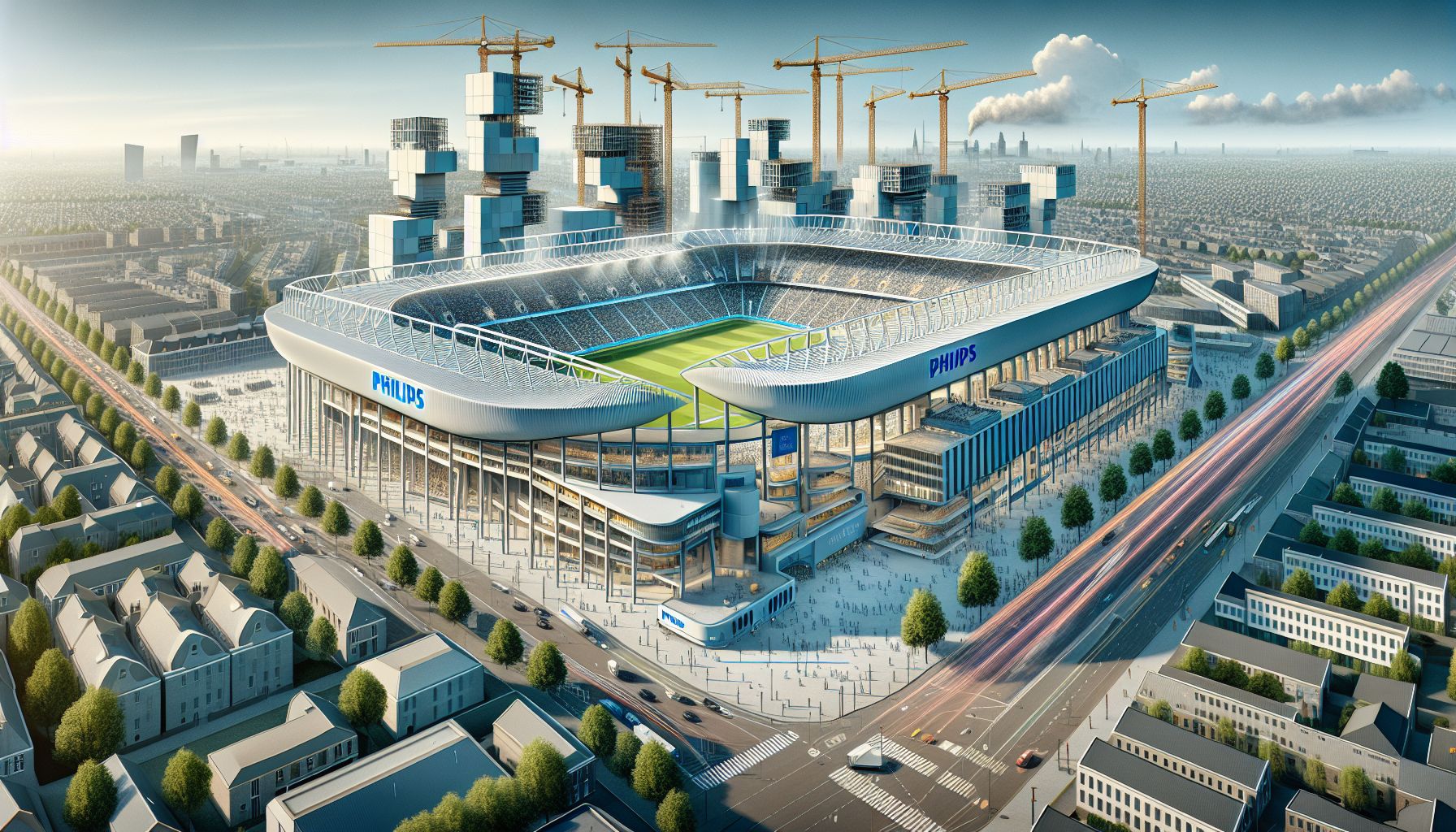 PSV en Eindhoven plannen groei Philips Stadion met 10.000 plaatsen