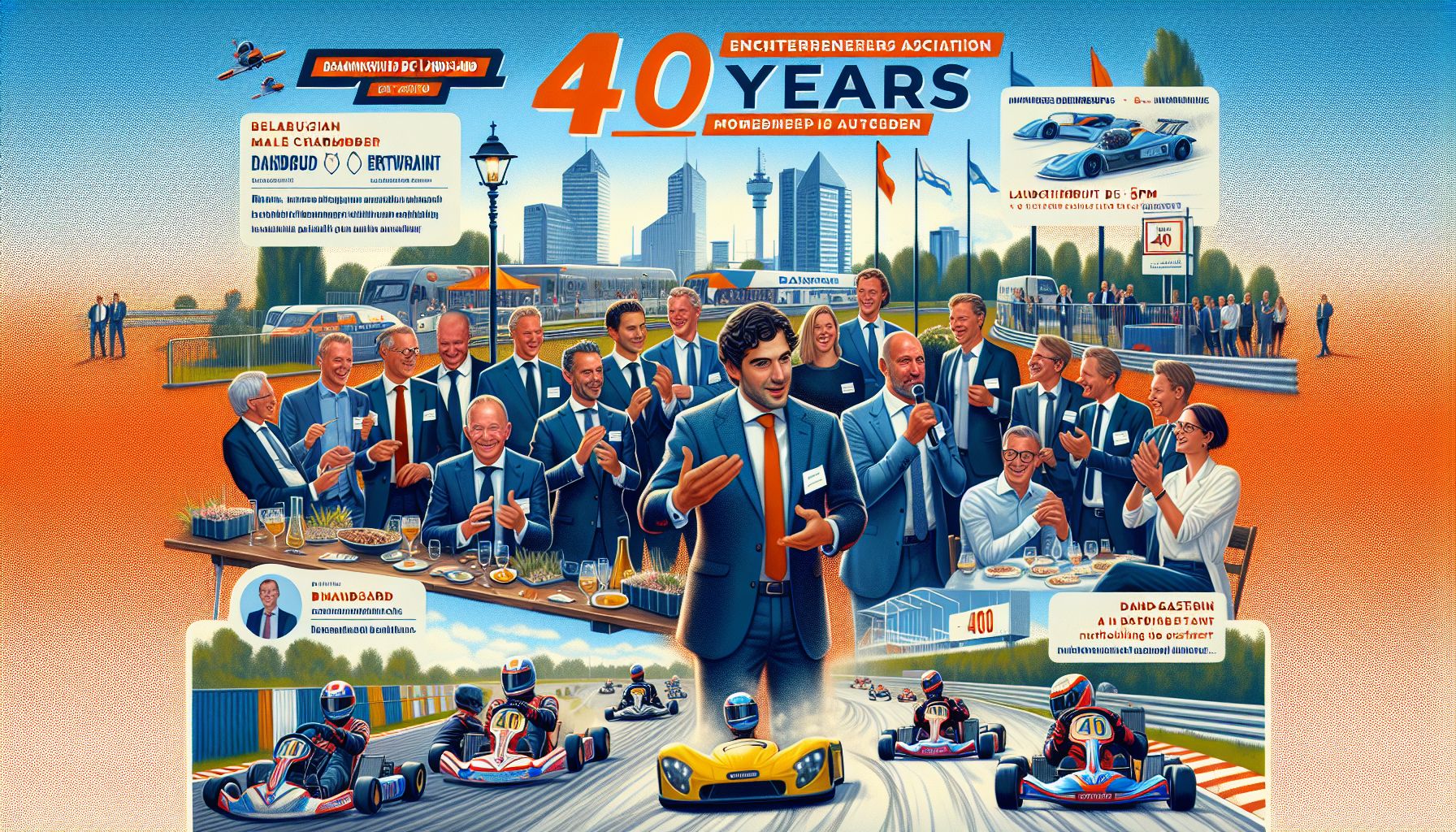 Ondernemersvereniging Ekkersrijt viert 40 jaar met actie en spektakel