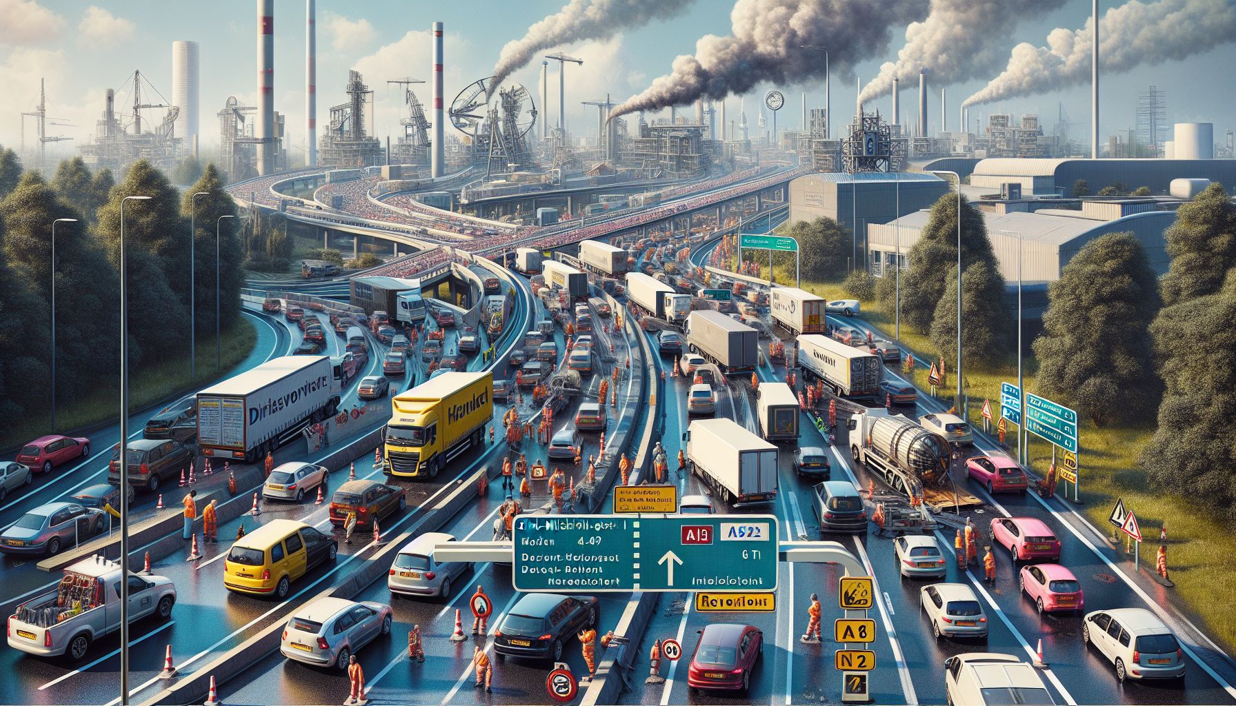 Ongeluk A2 sluit vier rijstroken en veroorzaakt enorme file