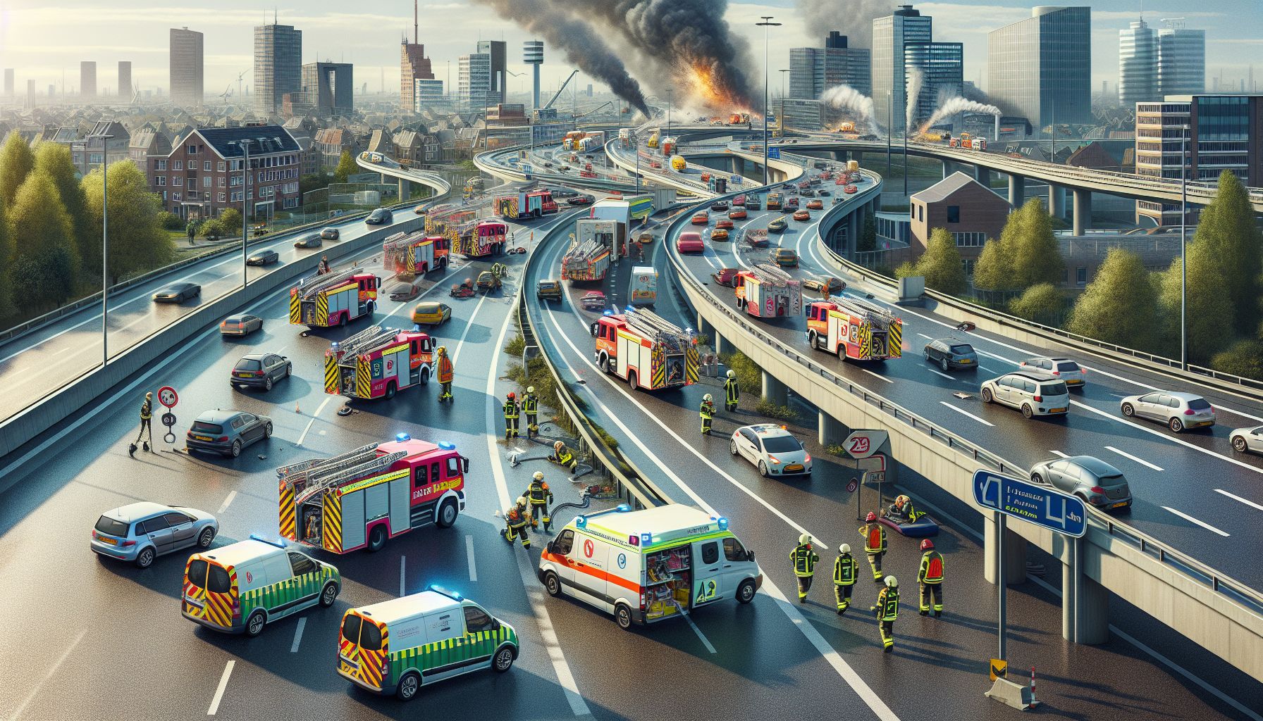 Meerdere Hulpdiensten Rukken Uit naar A2 in Eindhoven