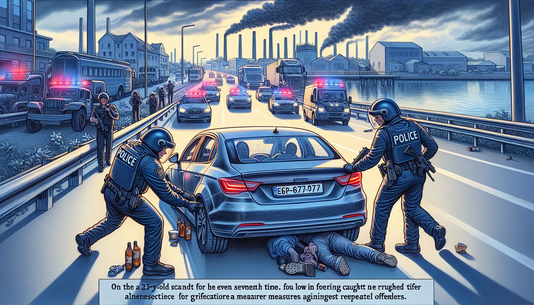 auto-inbeslagname na zevende overtreding op A67