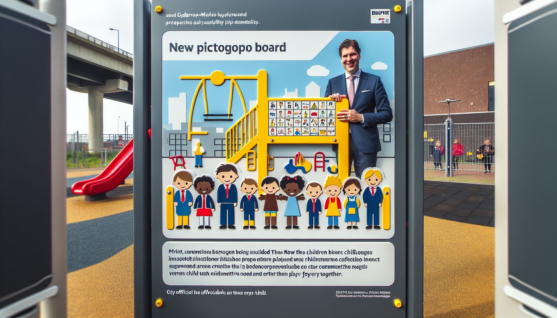 Derde Pictogrammenbord Opent Inclusieve Speeltuin in Geldrop-Mierlo