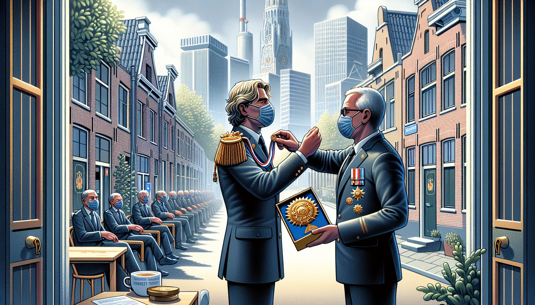 Consul Nuenen ontvangt gouden erespeld voor toewijding aan oorlogsgaven