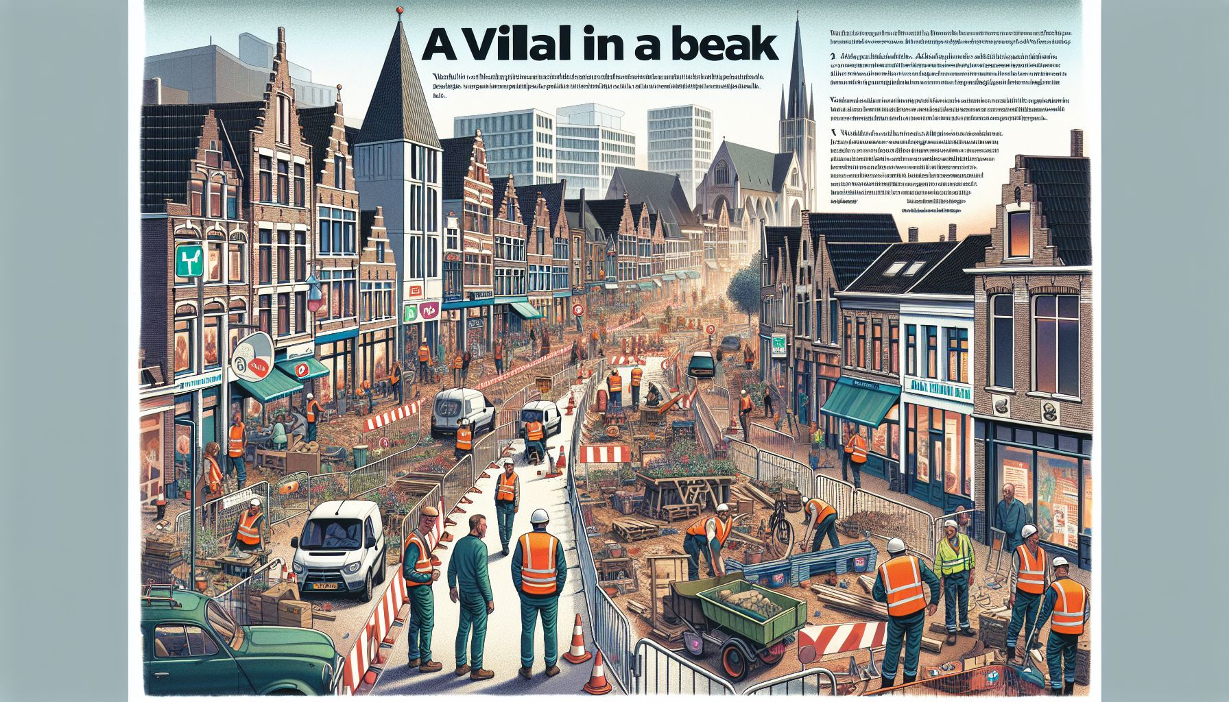 Bouwproject Vitaal Dorpshart Aalst hervat na bouwvak