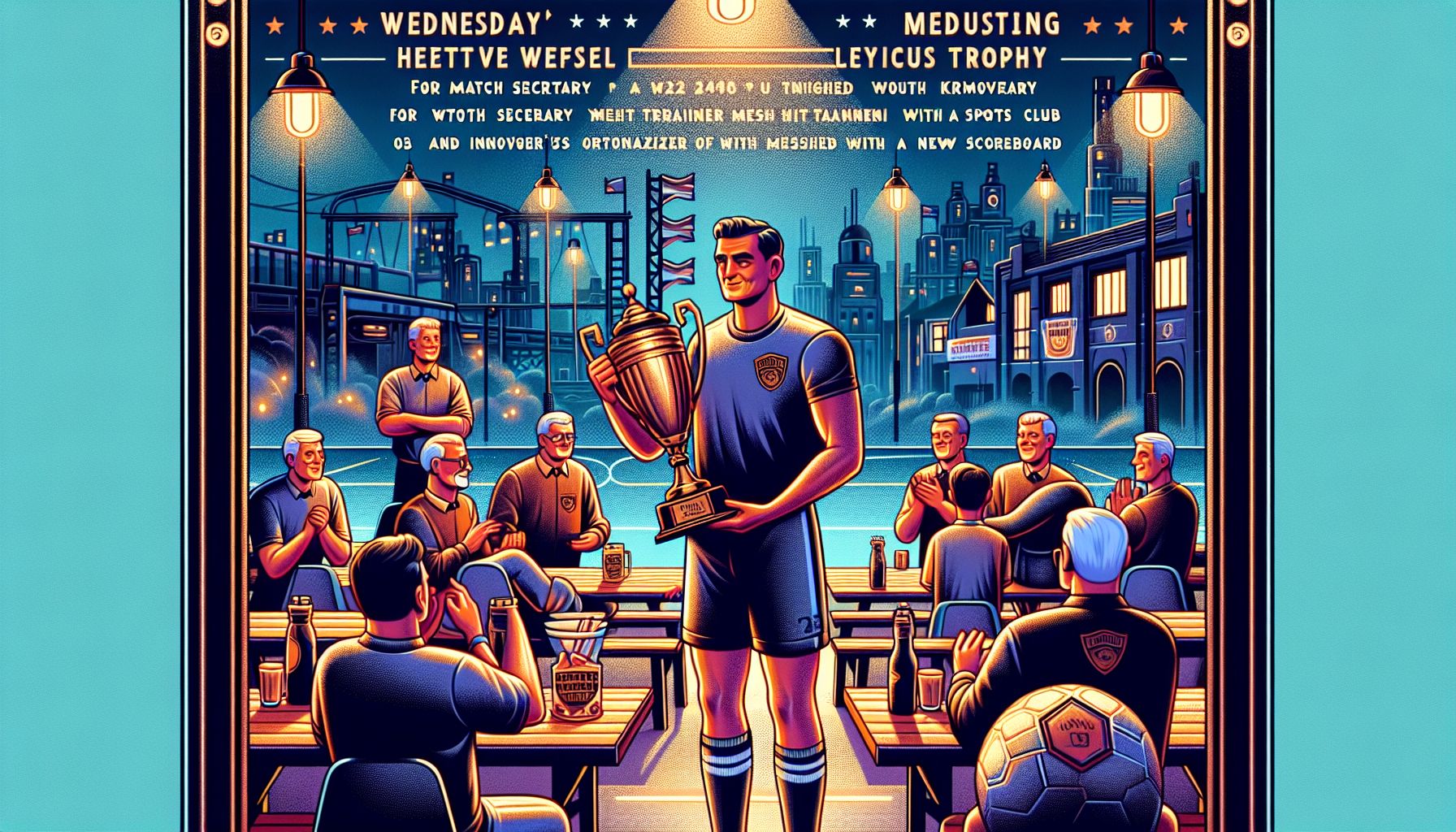 Ralph Broek ontvangt Wim Kroos bokaal voor vrijwilligerswerk