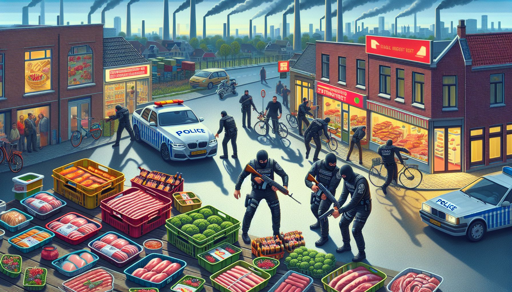 drie mannen betrapt op vleessmokkel in nuenen