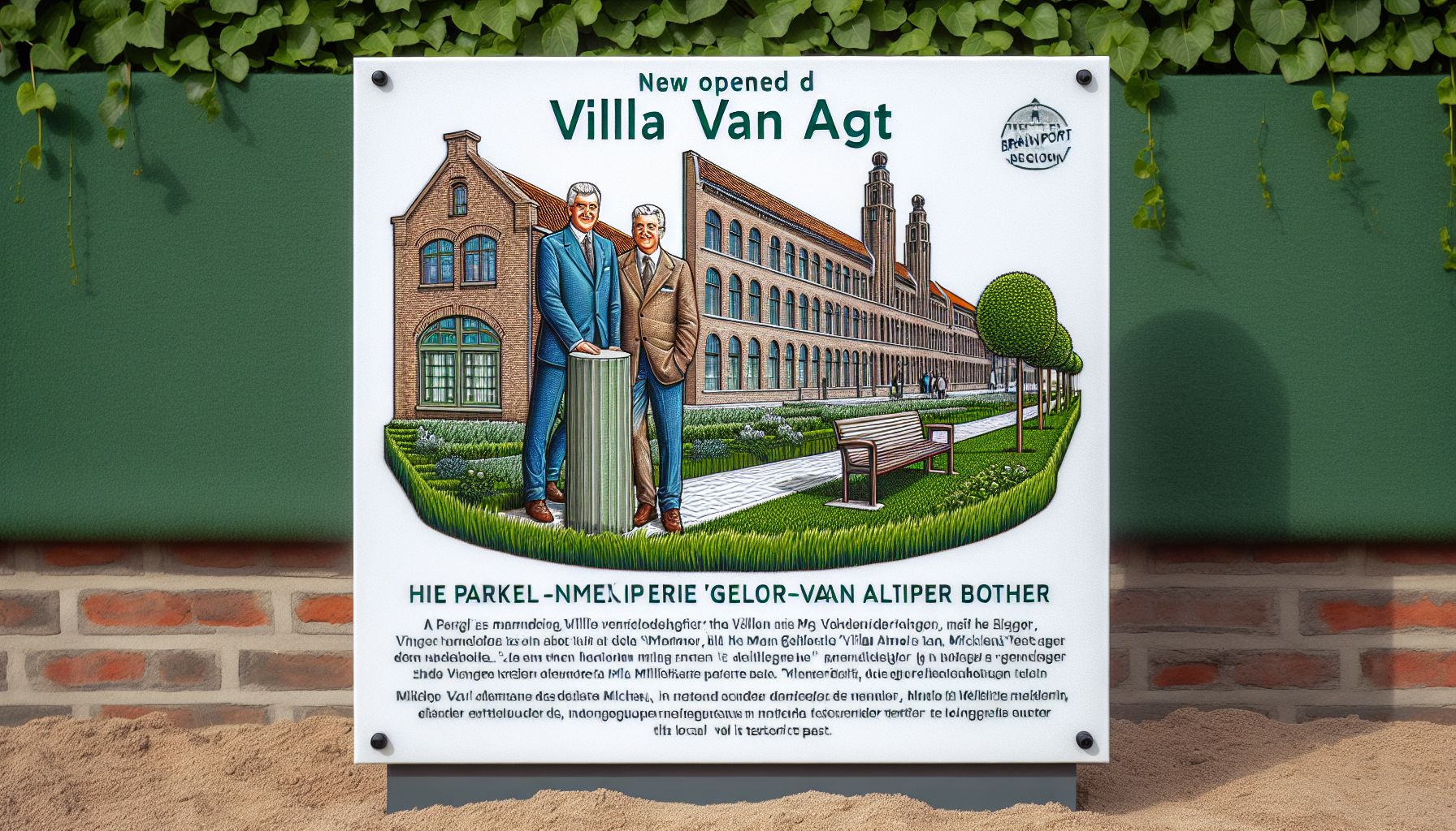 Nieuw Plantsoen Eert Gebroeders Van Agt in Geldrop-Mierlo