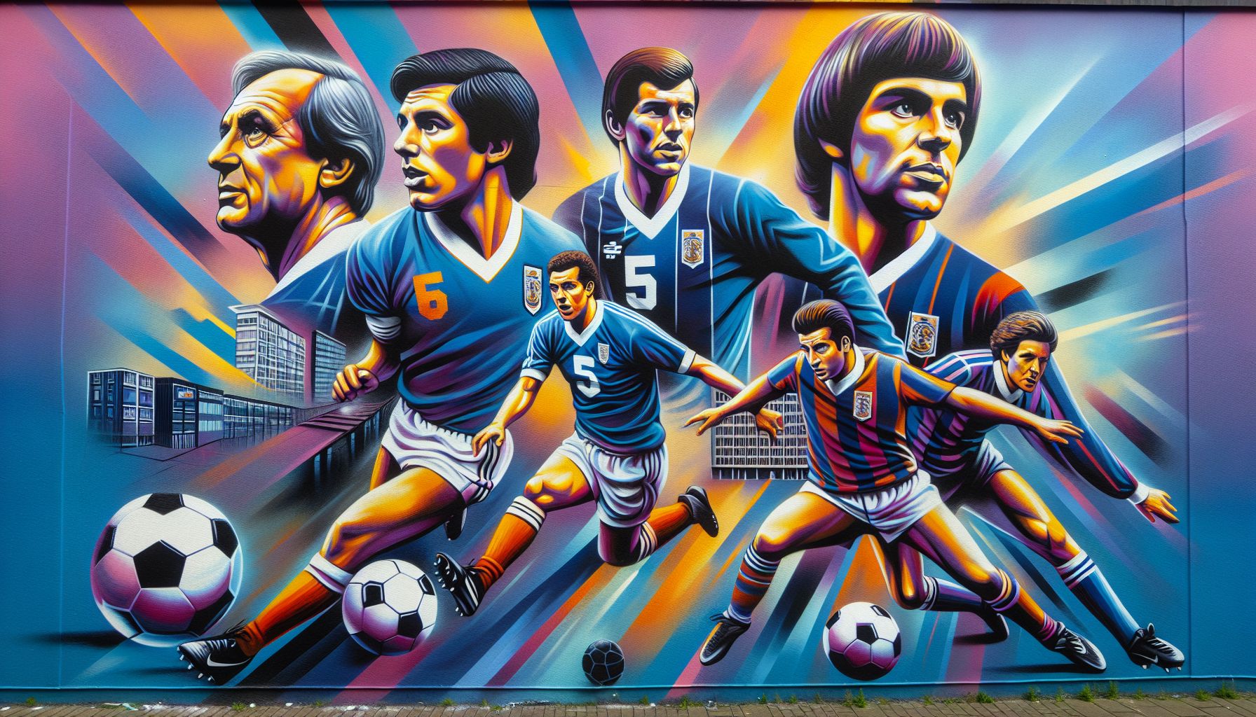 PSV-iconen vereeuwigd op kleurrijke muur in Eindhoven