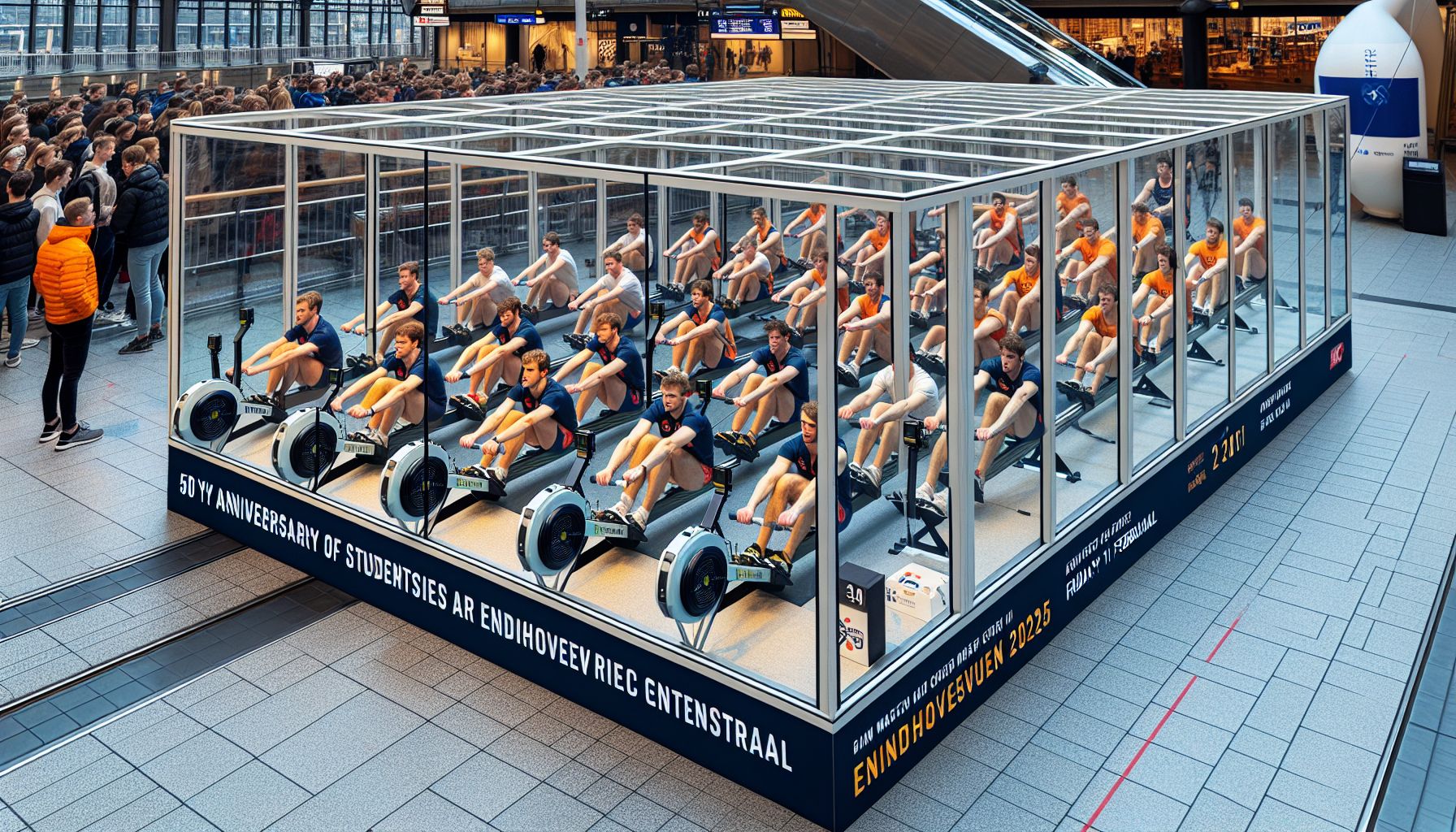 Thêta viert 50 jaar met wereldrecord roeien in Eindhoven