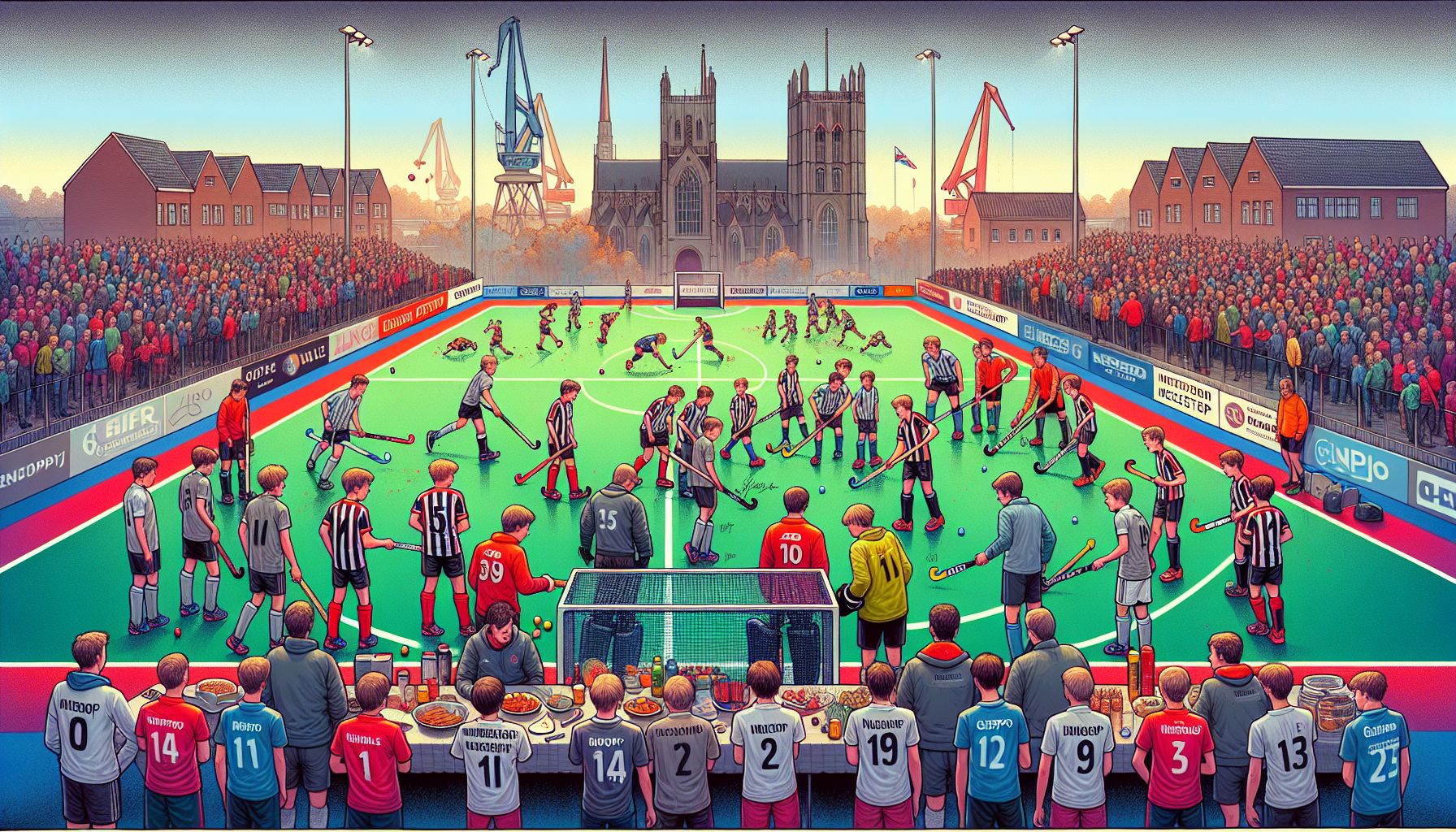 Internationale Hockeyteams Verzorgen Sportieve Uitwisseling in Geldrop