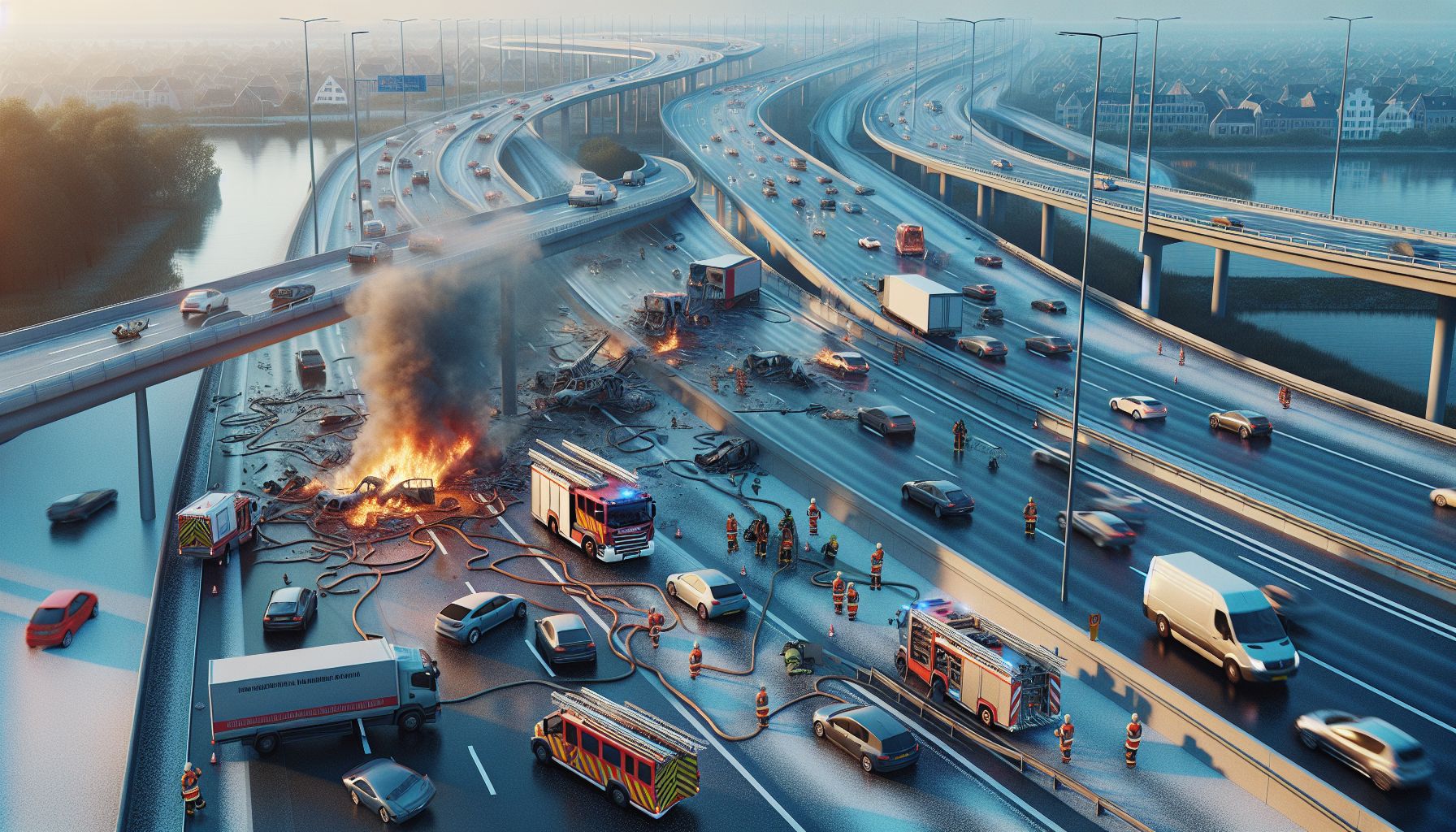 Ongeval op A50 bij Sint-Oedenrode veroorzaakt verkeersproblemen