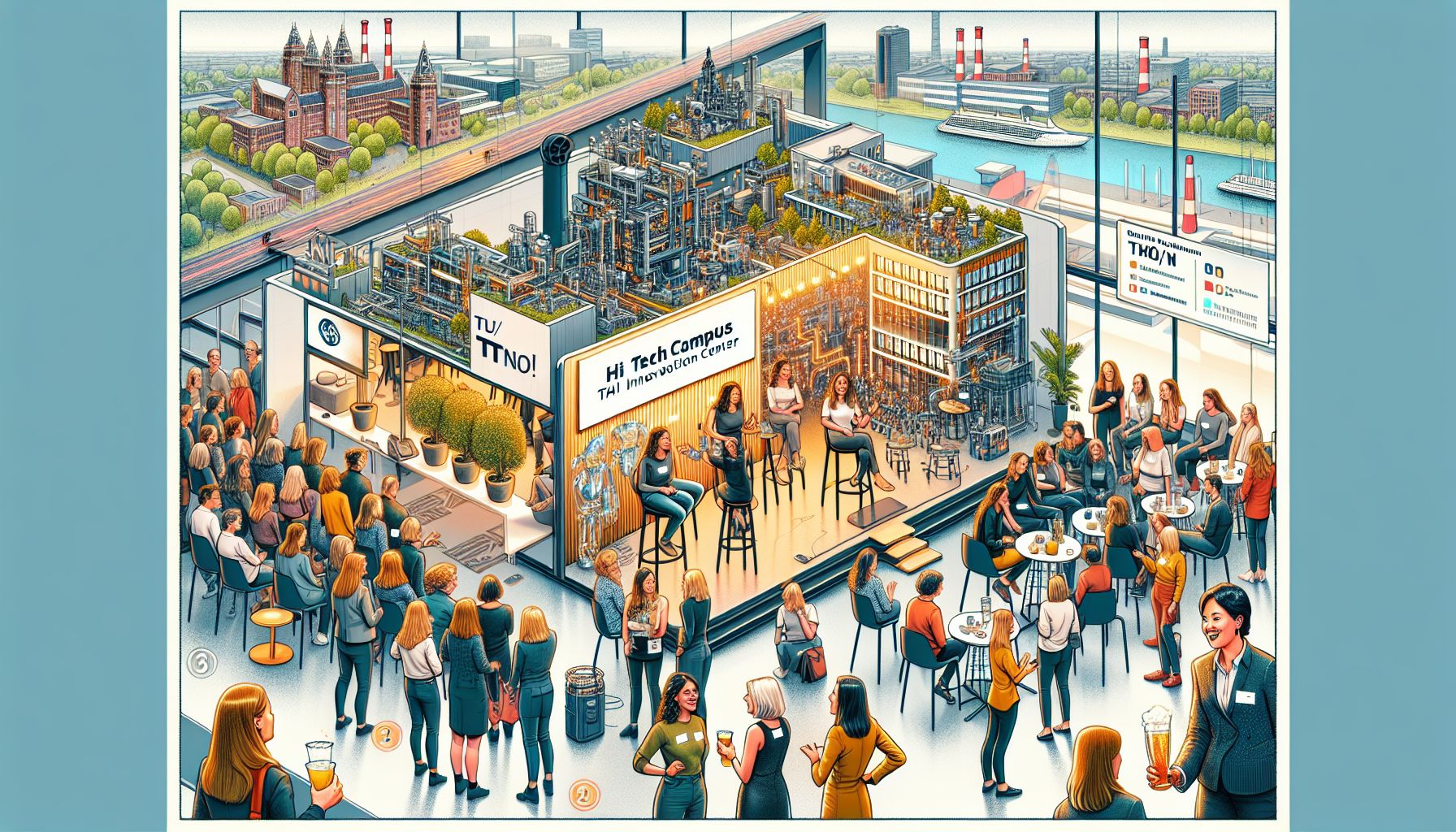 Vrouwelijke techhelden ontmoeten elkaar op High Tech Campus