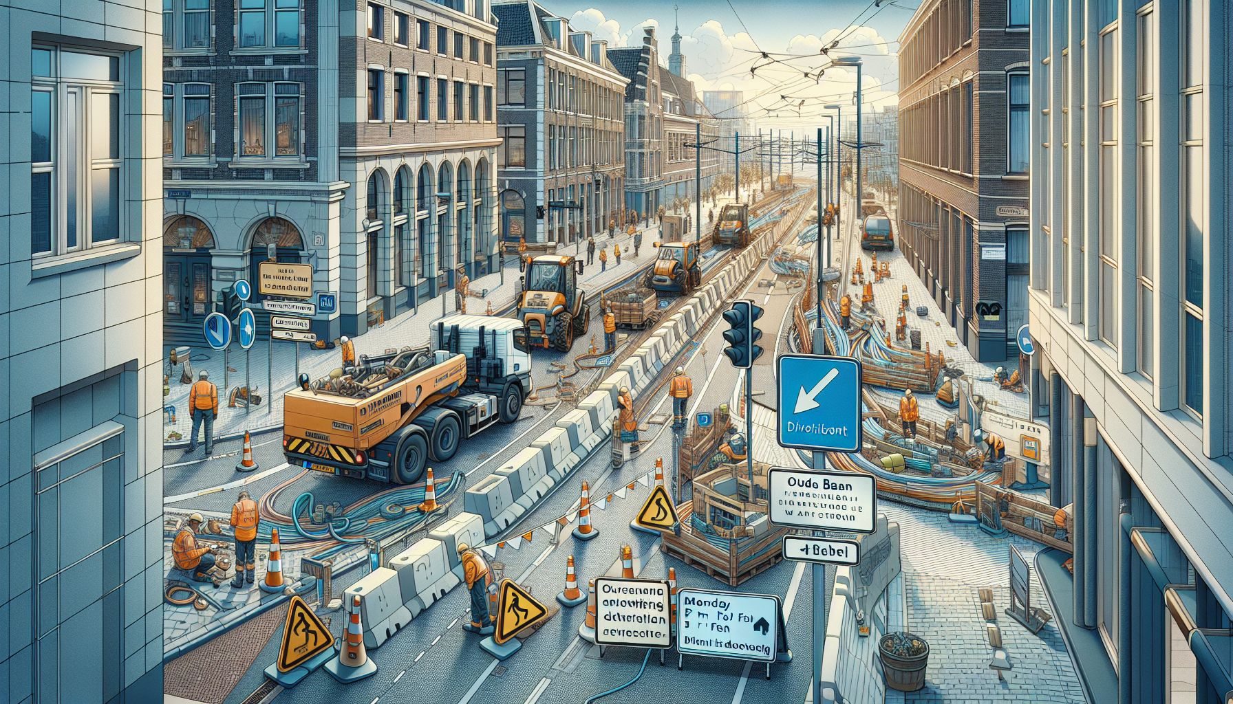 Oude Baan in Best afgesloten voor elektrawerkzaamheden